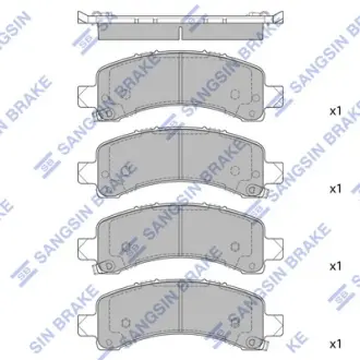 Колодки дискового тормоза Hi-Q (SANGSIN) SP1558