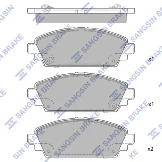 Колодки дискового тормоза Hi-Q (SANGSIN) SP1572