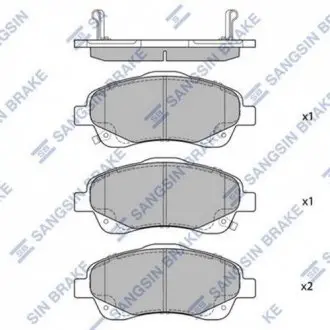Колодки гальм. Hi-Q (SANGSIN) SP1576