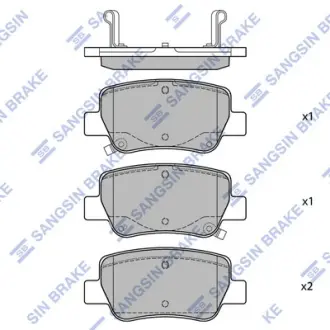 КОЛОДКИ ГАЛЬМ. Hi-Q (SANGSIN) SP1578