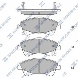 Колодки гальм. Hi-Q (SANGSIN) SP1580