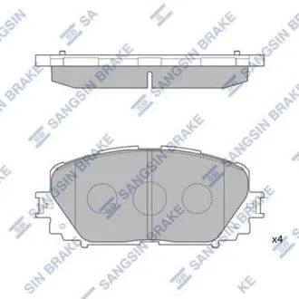 Колодки гальмівні передні Toyota Prius (14-), Yaris (P9, P13) HI-Q Hi-Q (SANGSIN) SP1588