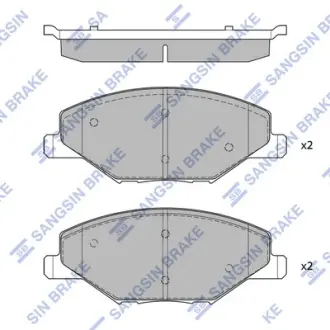 Колодки гальмові дискові передні Hi-Q (SANGSIN) SP1595