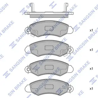 Колодки гальмівні дискові Hi-Q (SANGSIN) SP1598