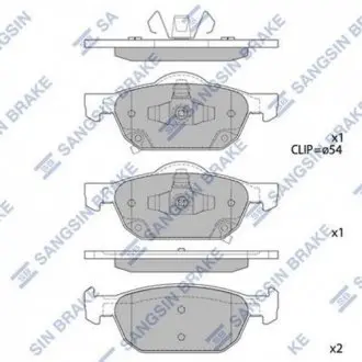 КОЛОДКИ ГАЛЬМ. Hi-Q (SANGSIN) SP1605
