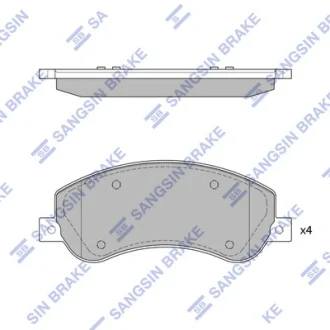 Колодки гальмівні передні VW Amarok (10-)  HI-Q Hi-Q (SANGSIN) SP1675A