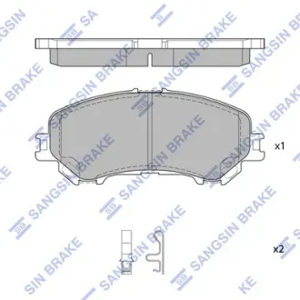 КОЛОДКИ ГАЛЬМ. Hi-Q (SANGSIN) SP1715