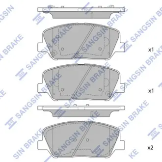 Колодки дискового тормоза Hi-Q (SANGSIN) SP1721