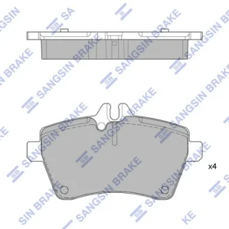 Колодки гальмівні передні MB A-CLASS (W169) (04-), B-CLASS (W245) (05-)  HI-Q Hi-Q (SANGSIN) SP1749