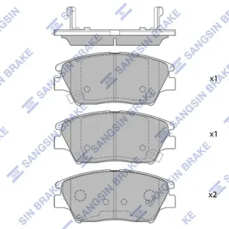 Колодки дискового тормоза Hi-Q (SANGSIN) SP1761