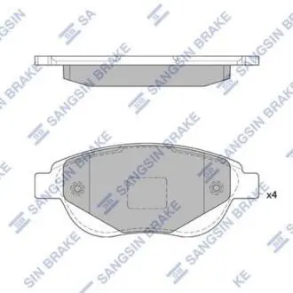 Колодки гальмівні передні Citroen C4 I (07-)  HI-Q Hi-Q (SANGSIN) SP1826