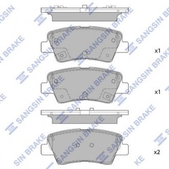 Колодки тормозные Hi-Q (SANGSIN) SP1851