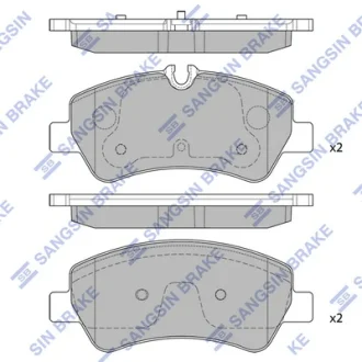 Колодки гальмівні задні Ford Transit (12-)  HI-Q Hi-Q (SANGSIN) SP1884