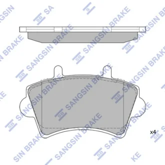 Колодки гальмівні передні Renault Master II (JD) (00-)  HI-Q Hi-Q (SANGSIN) SP1894