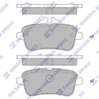 Колодки гальмівні задні MB ML250 CDI (W166) (11-)  HI-Q Hi-Q (SANGSIN) SP1909