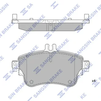 Колодки гальмівні передні MB A-CLASS (W176) (13-), MB B-CLASS (W246,W242) (11-)  HI-Q Hi-Q (SANGSIN) SP1972