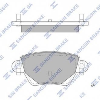 Гальмiвнi колодки кт. Hi-Q (SANGSIN) SP2031