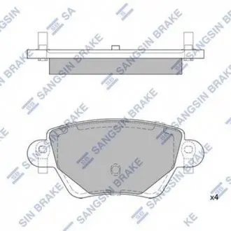 Колодки гальмівні задні Ford Mondeo (-07), Jaguar X-TYPE (CF1) (-09)  HI-Q Hi-Q (SANGSIN) SP2031