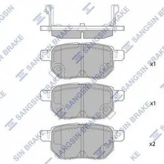 Колодки гальмівні дискові Hi-Q (SANGSIN) SP2094H