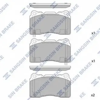 Колодки гальмові дискові передні Hi-Q (SANGSIN) SP2119