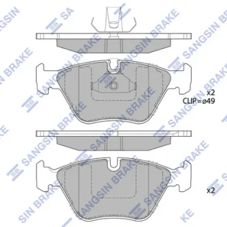 Колодки гальмівні передні BMW 5 (-05)  HI-Q Hi-Q (SANGSIN) SP2171