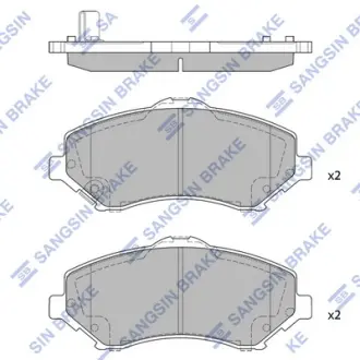 Колодки дискового тормоза Hi-Q (SANGSIN) SP2185