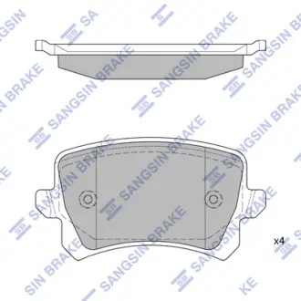 Комплект гальмівних колодок Hi-Q (SANGSIN) SP2263