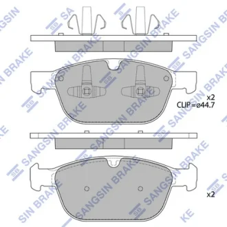 Колодки гальмівні передні Volvo XC60 (10-)  HI-Q Hi-Q (SANGSIN) SP2320