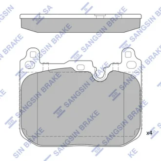 Колодки гальмівні передні Mini Cooper (F55) (14-) HI-Q Hi-Q (SANGSIN) SP2402A