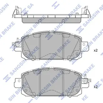 Колодки дискового тормоза Hi-Q (SANGSIN) SP2772
