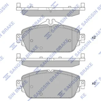 Колодки гальмівні передні MB C180, C200 (W205) (13-)  HI-Q Hi-Q (SANGSIN) SP4044
