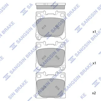 Колодки гальмівні задні Toyota Yaris (22-)  HI-Q Hi-Q (SANGSIN) SP4047