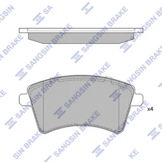 Колодки гальмівні передні MB Citan (12-)  HI-Q Hi-Q (SANGSIN) SP4059