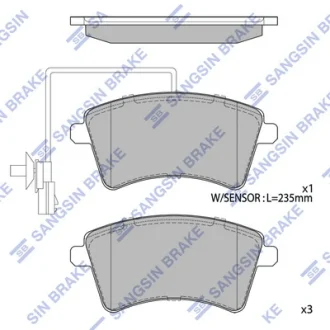 Колодки гальмівні передні Renault Kangoo (08-), Kangoo Express (11-)  HI-Q Hi-Q (SANGSIN) SP4059A