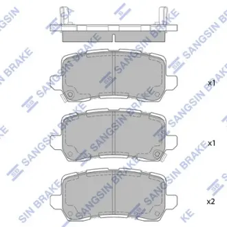 Комплект гальмівних колодок Hi-Q (SANGSIN) SP4065