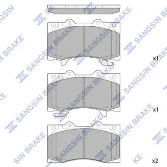 Колодки дискового тормоза Hi-Q (SANGSIN) SP4090