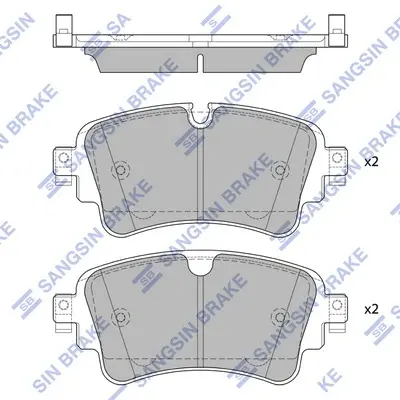 Колодки тормозные задние Audi A4 (15-) Hi-Q (SANGSIN) SP4112 (фото 1)