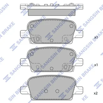 Колодки дискового тормоза Hi-Q (SANGSIN) SP4118