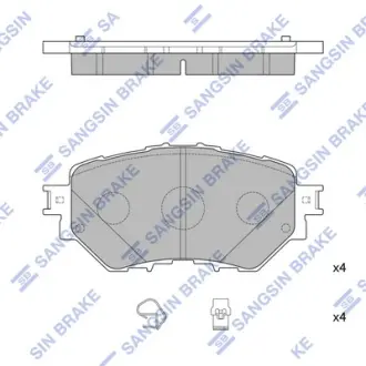 Колодки гальм. Hi-Q (SANGSIN) SP4123