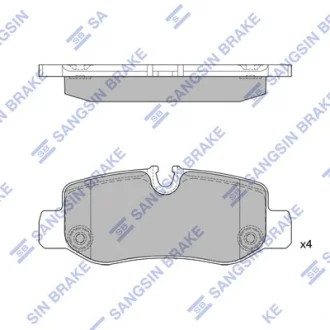 Колодки гальмівні задні MB Vito (W447) (14-)  HI-Q Hi-Q (SANGSIN) SP4130
