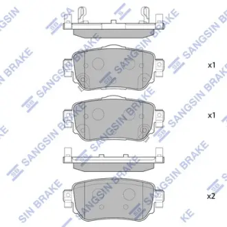 Колодки гальмівні дискові Hi-Q (SANGSIN) SP4140