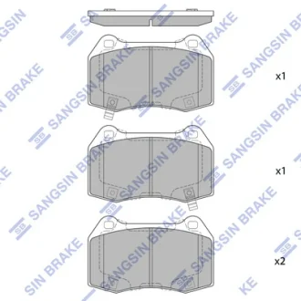Колодки тормозные передние Honda Civic (06-) Hi-Q (SANGSIN) SP4172