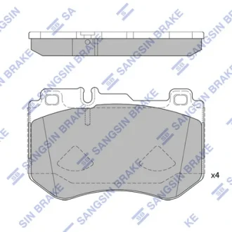 Колодки гальмівні передні MB C-CLASS (W205) (14-)  HI-Q Hi-Q (SANGSIN) SP4192