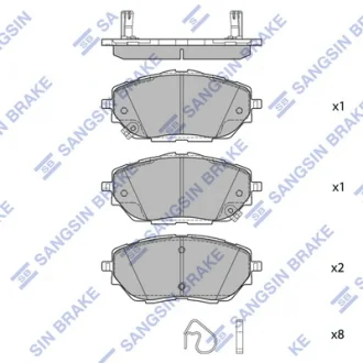Колодки дискового тормоза Hi-Q (SANGSIN) SP4213