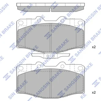 Колодки гальмівні передні Toyota HiLux VI (N1)(-06)  HI-Q Hi-Q (SANGSIN) SP4245
