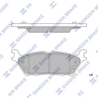 Комплект гальмівних колодок Hi-Q (SANGSIN) SP4274