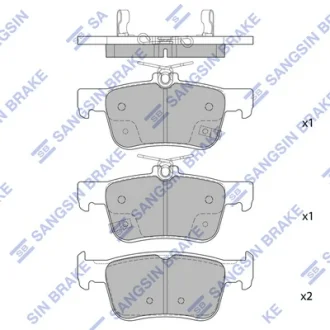 Колодки гальмівні задні Honda Accord (18-)  HI-Q Hi-Q (SANGSIN) SP4315