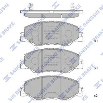 Колодки дискового тормоза Hi-Q (SANGSIN) SP4376