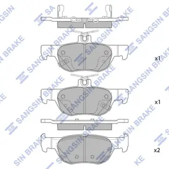 Колодки гальмівні задні Mazda 3 (19-), CX30 (20-) HI-Q Hi-Q (SANGSIN) SP4382
