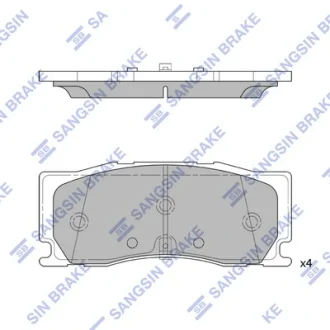 Колодки тормозные передние Hyundai Palisade (6-поршн. суппорт) (19-) Hi-Q (SANGSIN) SP4441